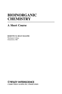 Bioinorganic Chemistry — обложка книги.